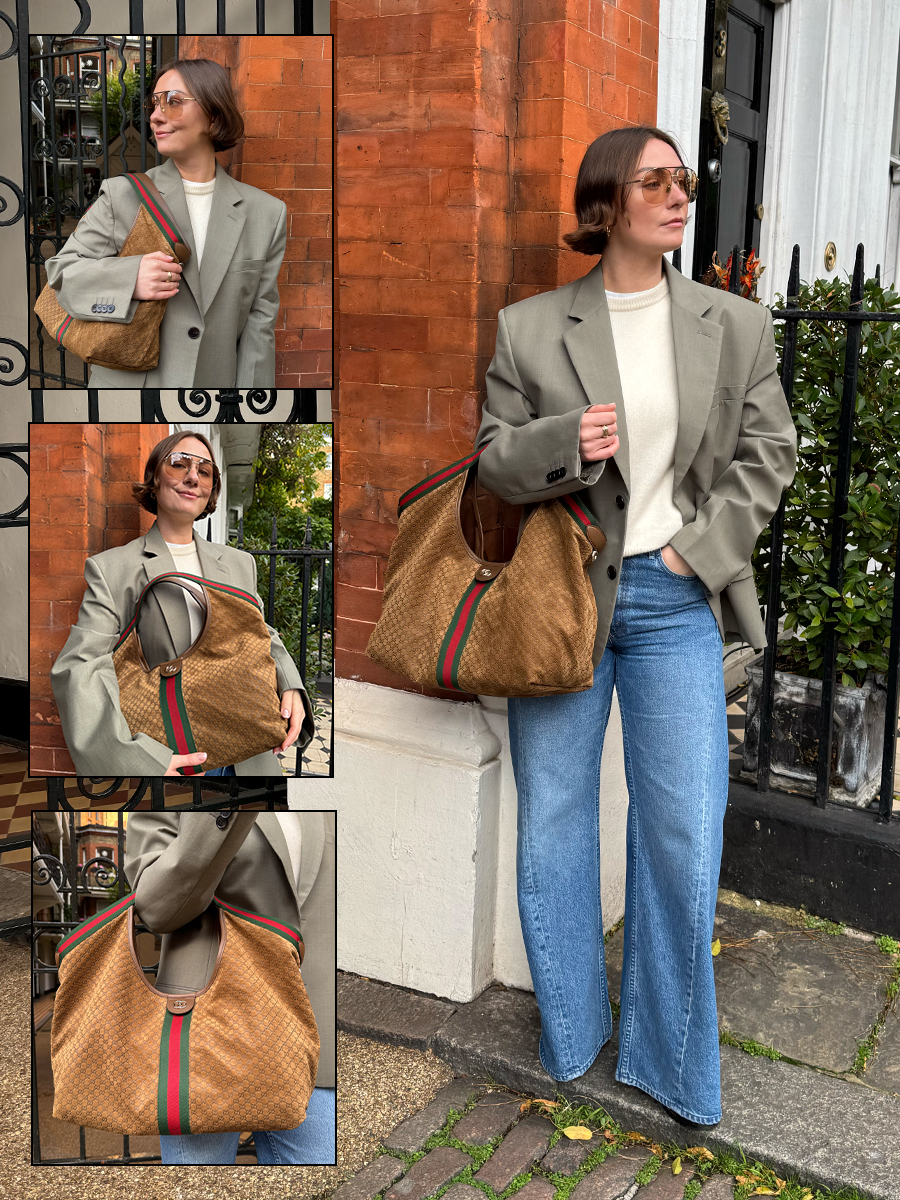 Sophie Robyn Watson wears the Gucci Giglio handbag.