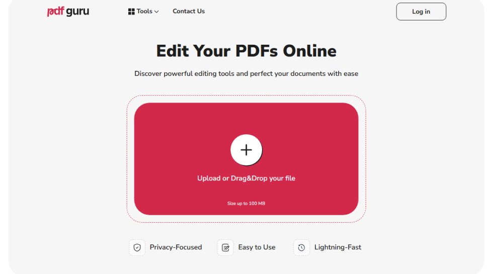 Website screenshot of Foxit PDF Editor (August, 2025)