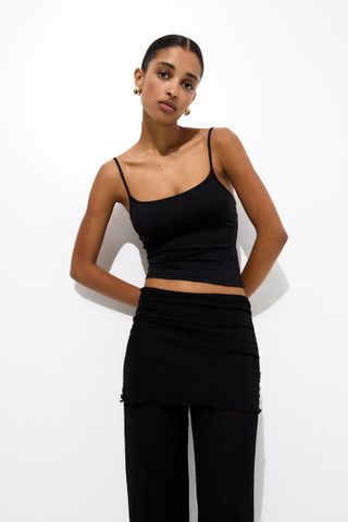 Pull 
Bear strappy polyamide top