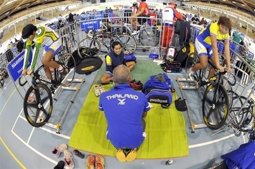 The Thai team compound