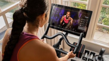 How to use an exercise bike: some bikes, like Peloton, have built-in screens