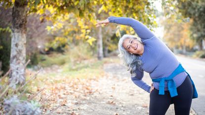 Woman losing weight