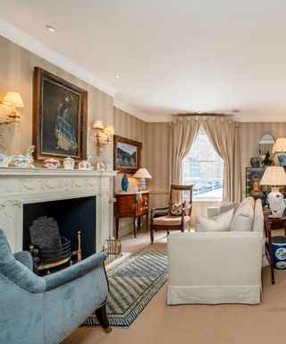 Princess Diana's family home sitting room