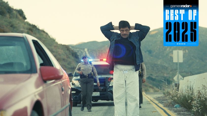 Benicio del Toro as Sensei Sergio in One Battle After Another