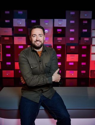 Jason Manford on the set of The Complaints Department