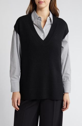 Oversize Sweater Vest