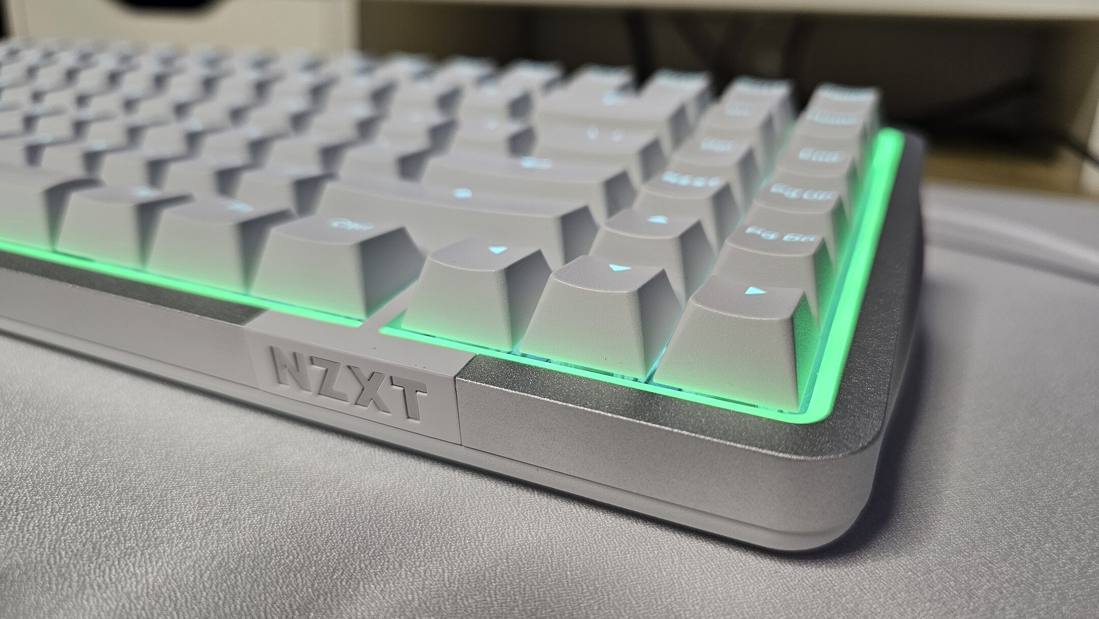 Up close shot of the NZXT Function Elite MiniTKL Keyboard