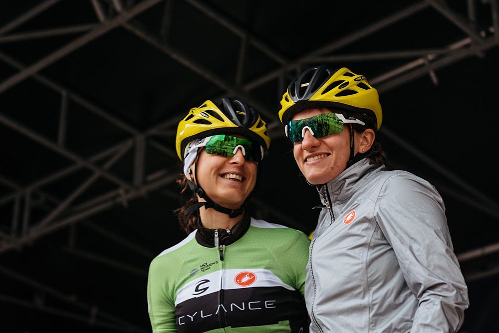 Italian duo, Valentina Scandolara and Rosella Ratto take to the stage in Ieper - Women's Gent Wevelgem 2016
