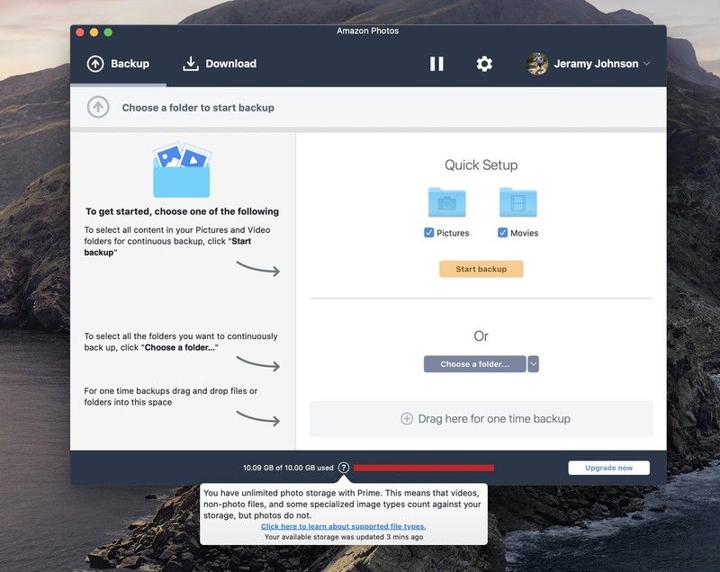 Amazon Photos desktop app 6