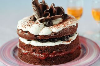 Black Forest gateau cake