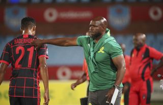 Steve Komphela consoles Felix Badenhorst 