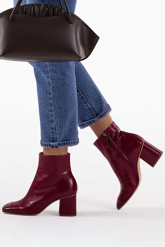 Types of Boots 2023 | Bells & Becks The Livia in Deep Red
