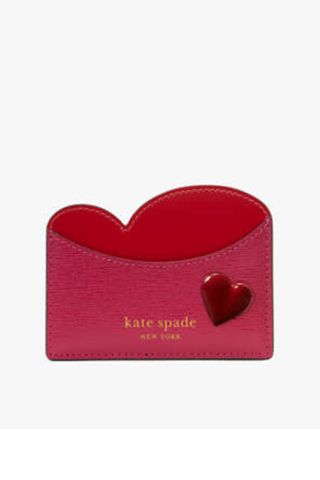 kate spade heart-shaped card holder