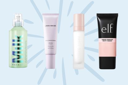 A collage of the best primers for oily skin