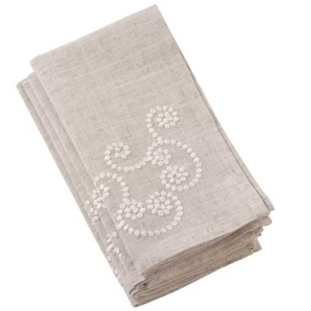 embroidered linen napkins
