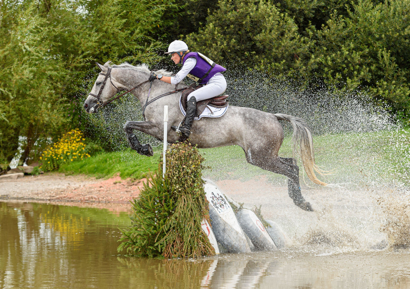 Eventer Georgie Campbell pictured at Hartpury International Horse Trials in 2021