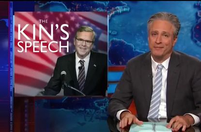 Jon Stewart dissects Jeb Bush's flip-flops on the Iraq invasion