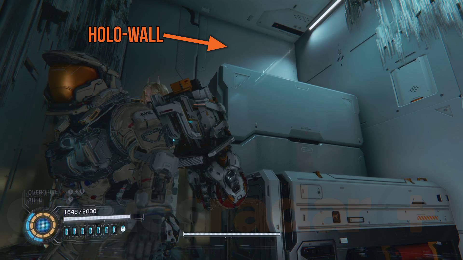 Pragmata MPA collectibles shopping district holo-wall