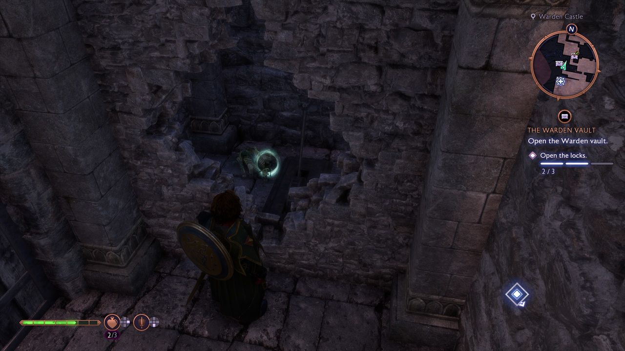 Dragon Age: The Veilguard Warden Vault - Skeleton and lever