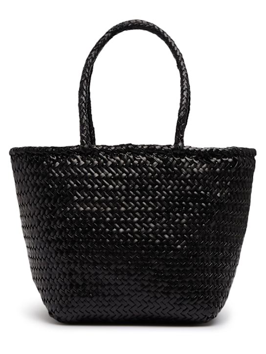 Grace Small Woven Leather Basket Bag - Dragon Diffusion - Women - Black - Unique