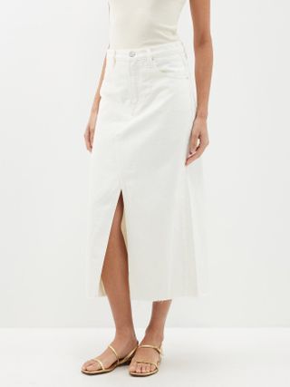 Midaxi Denim Midi Skirt