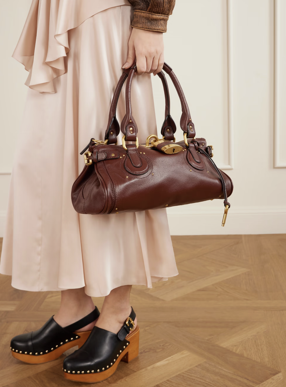CHLO&amp;Eacute;, Paddington embellished leather tote