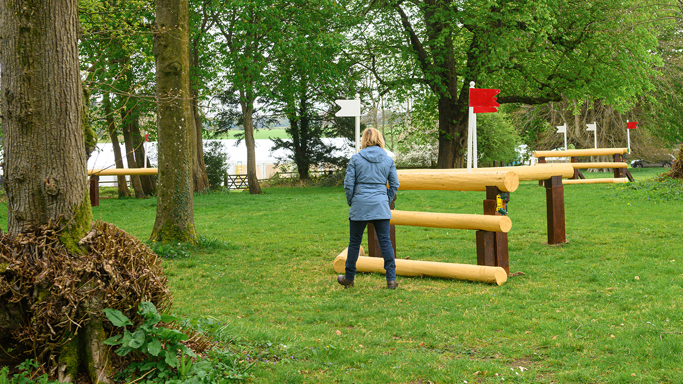 Tina Cook at the Huntsmen&amp;rsquo;s close on the Mars Badminton Horse Trials cross-country course 2025