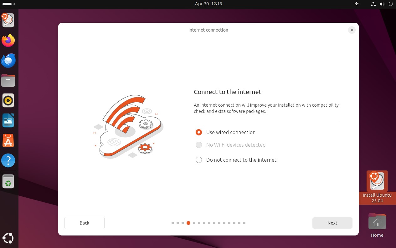 Ubuntu install screenshot