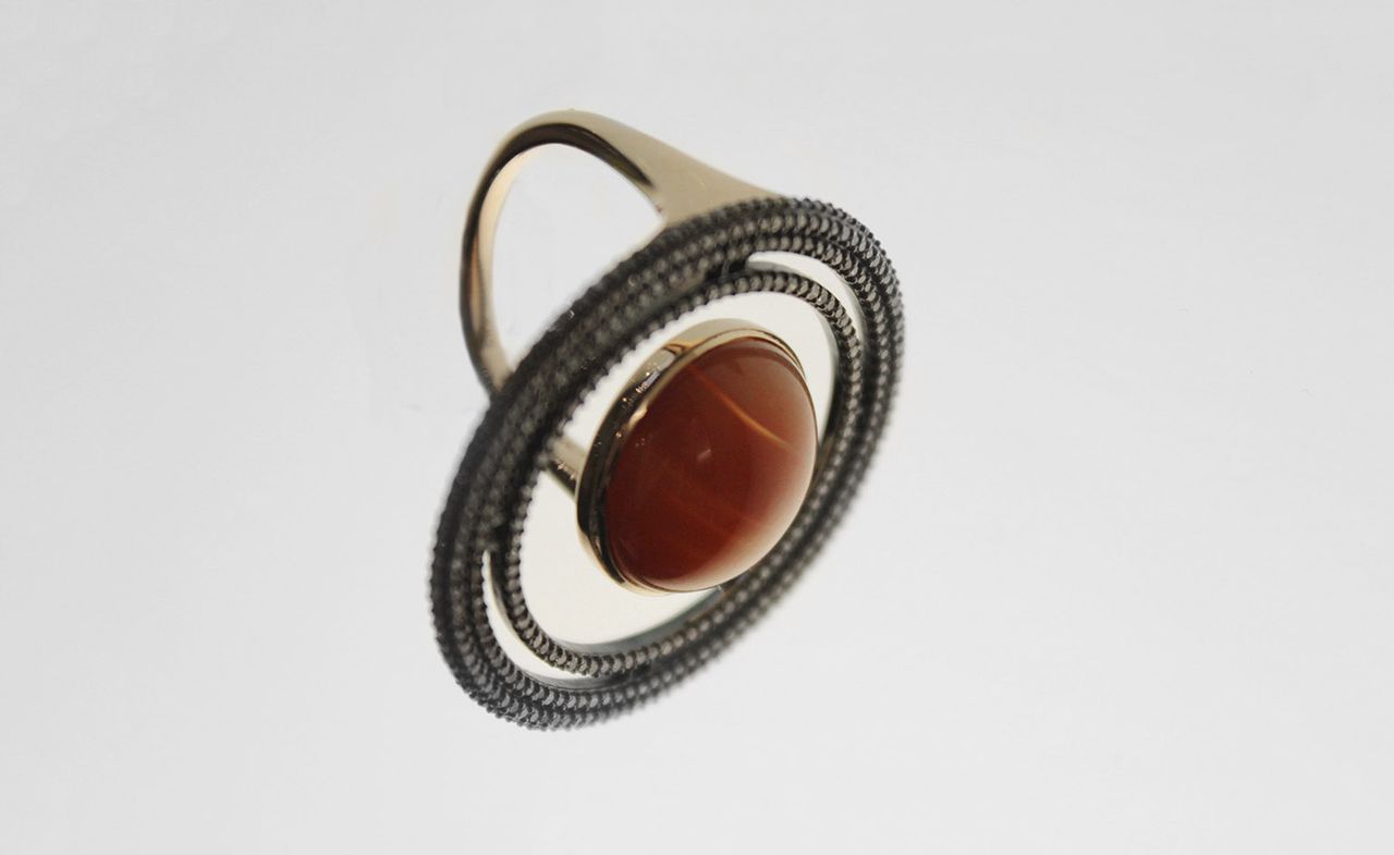 &#039;Agate Saturn&#039; ring 