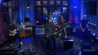 Foo Fighters performing "Times Like These" on SNL