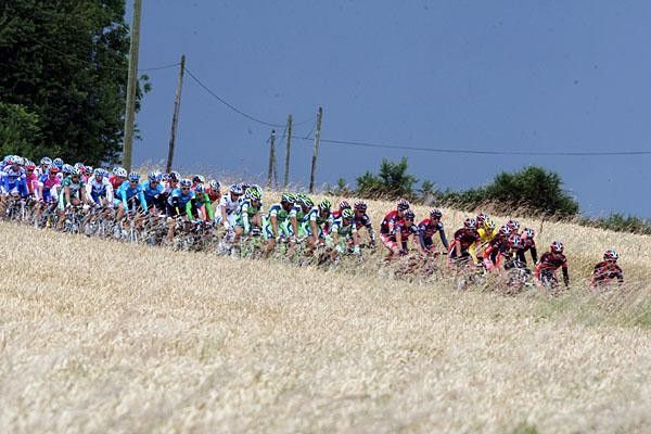 And the wheat fields waving... as the rain was threatening - this Tour is made for you and me.