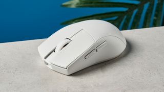 Photograph of Redragon M916 Pro mouse in white