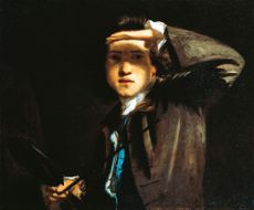 Self-portrait, 1747-1748, by Joshua Reynolds (1723-1792), oil on canvas, 63x74 cm. (Photo by DeAgostini/Getty Images); London, National Gallery. (Photo by DeAgostini/Getty Images)