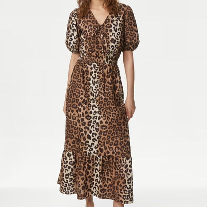 Helen Skelton's leopard print dress can be worn in autumn too | Woman & Home