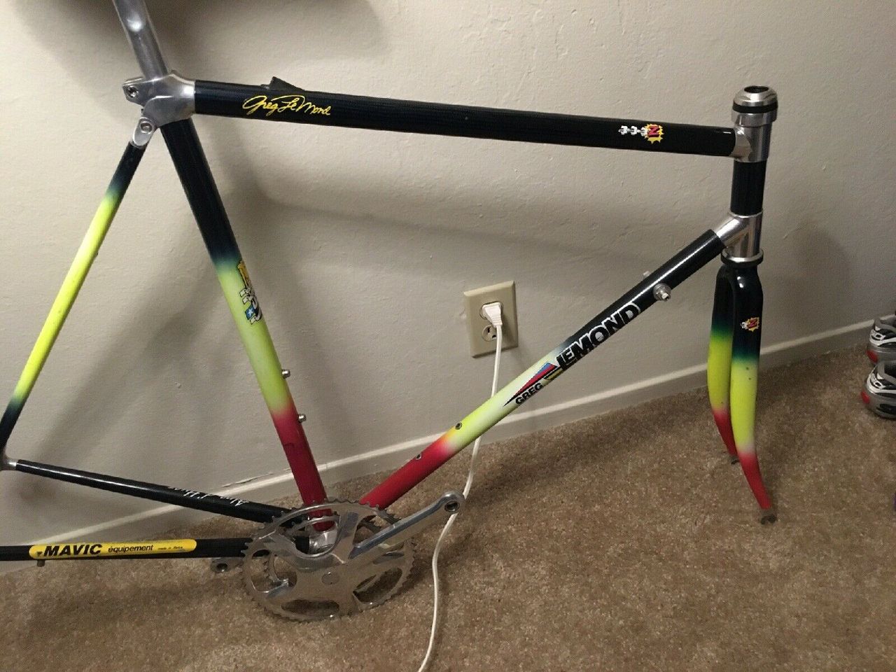 A 1990 Greg Lemond TVT 92 carbon-fibre Z team frame found on eBay