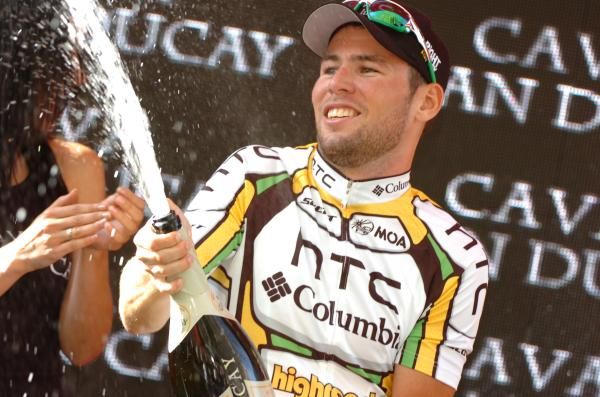 Cavendish has had lots of practice opening champagne