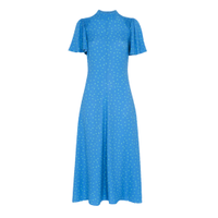 Uneven Spot Print Midi Dress, £169 | Whistles