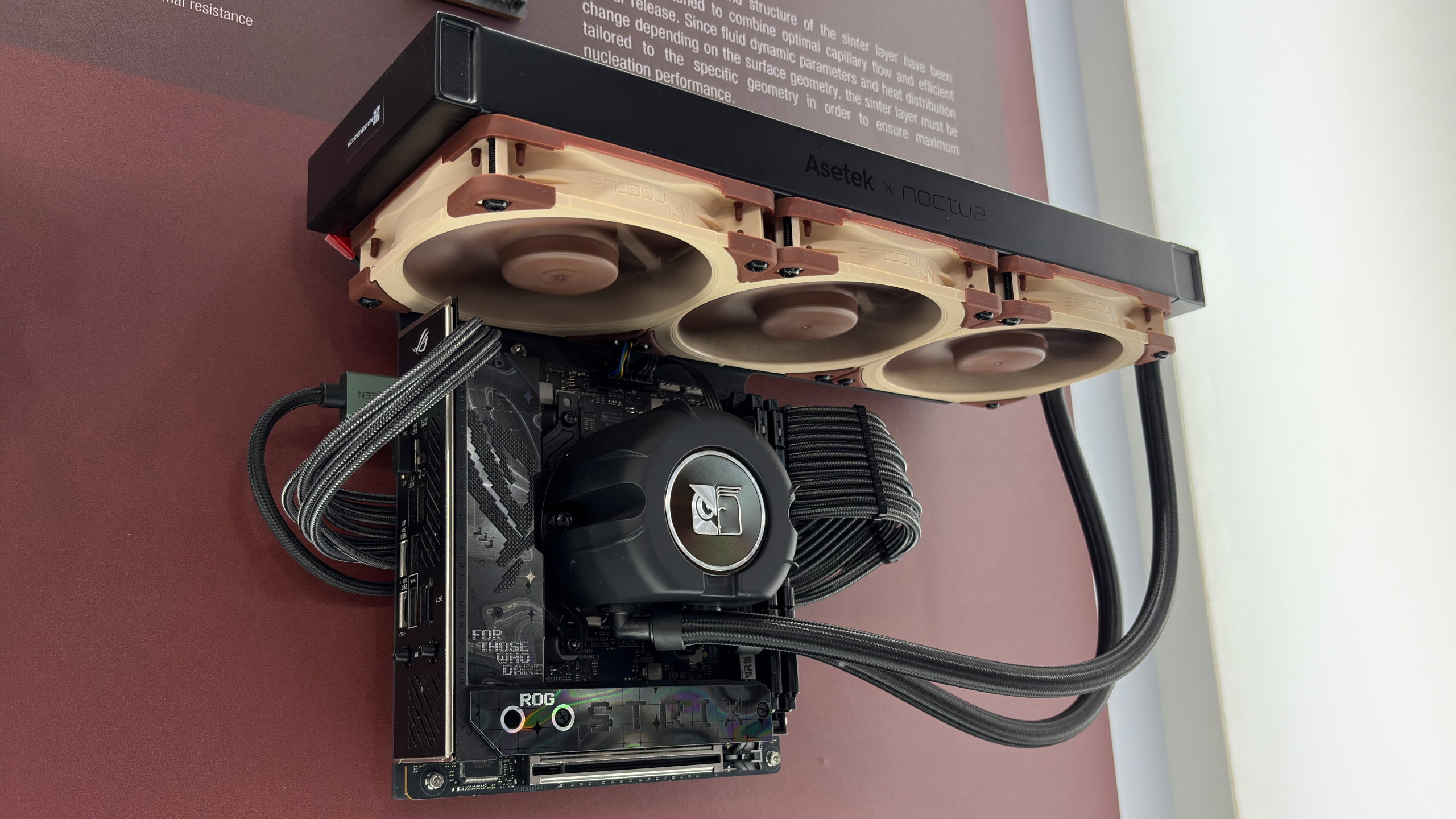 A Noctua NL-LC1 AIO liquid cooler at Computex 2026.