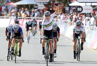 Georgia Baker (Team Garmin Australia) wins stage 4 of Santos Festival of Cycling