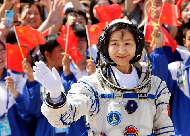 Liu Yang, trained by the China National Space Administration, is one of ten Chinese astronauts to have travelled to space.