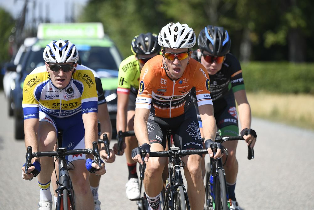 The breakaway during stage 2 at the Tour of Denmark