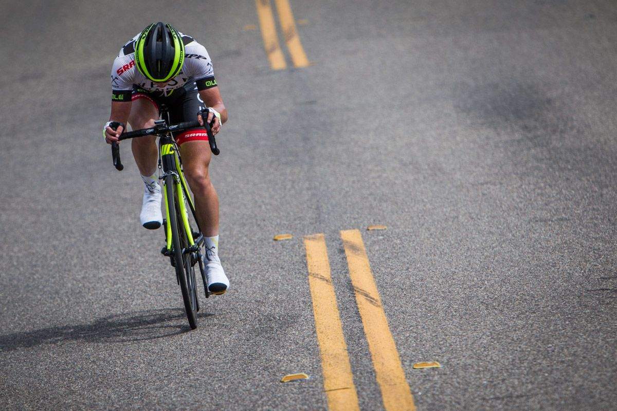 Gregory Daniel (Axeon) tries to get away by himself