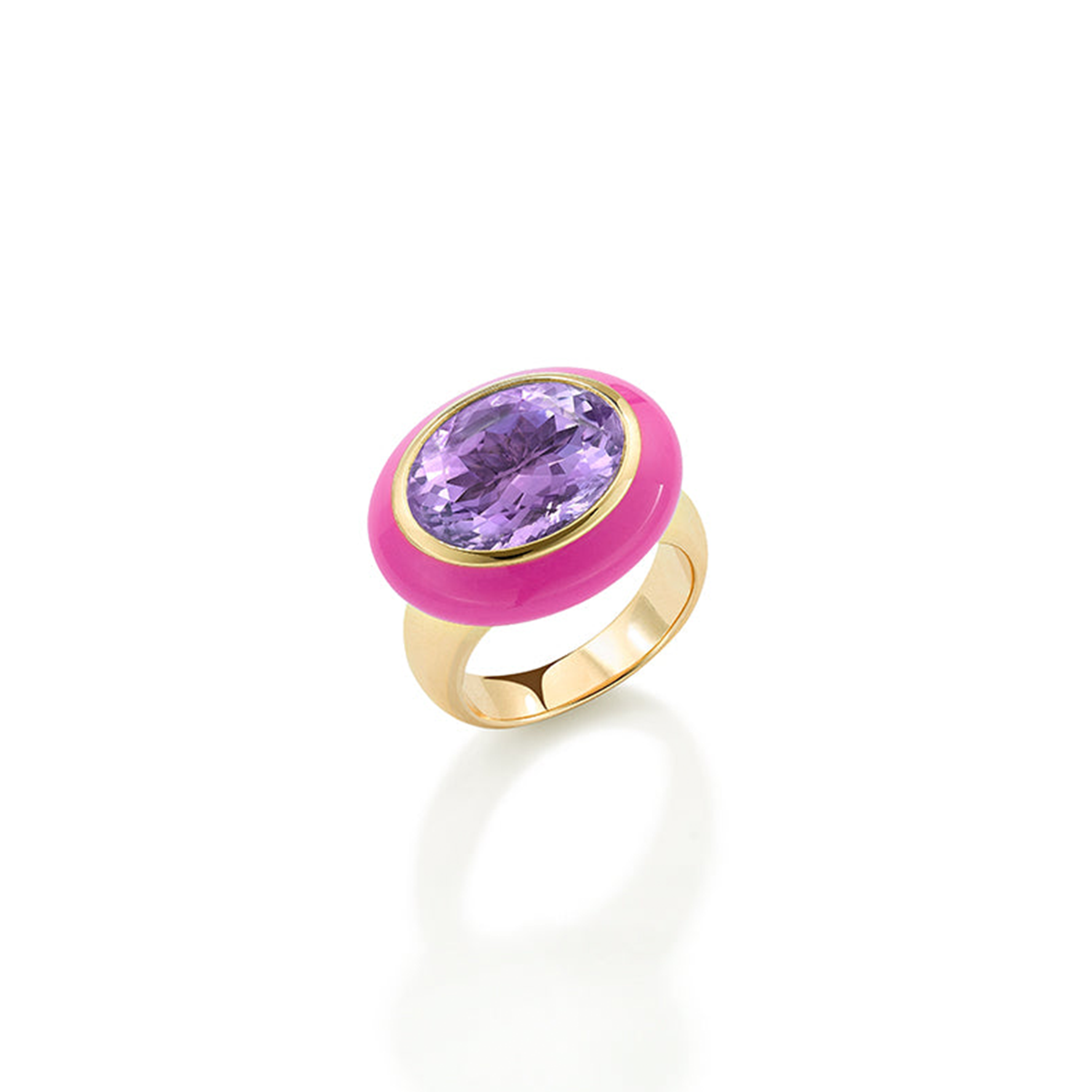 Lilac Amethyst Arena Ring - P