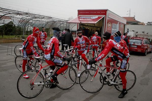 Riders get together before the start of the ride.