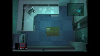 Solid Snake hides in a cardboard box in the PC release of Metal Gear Solid