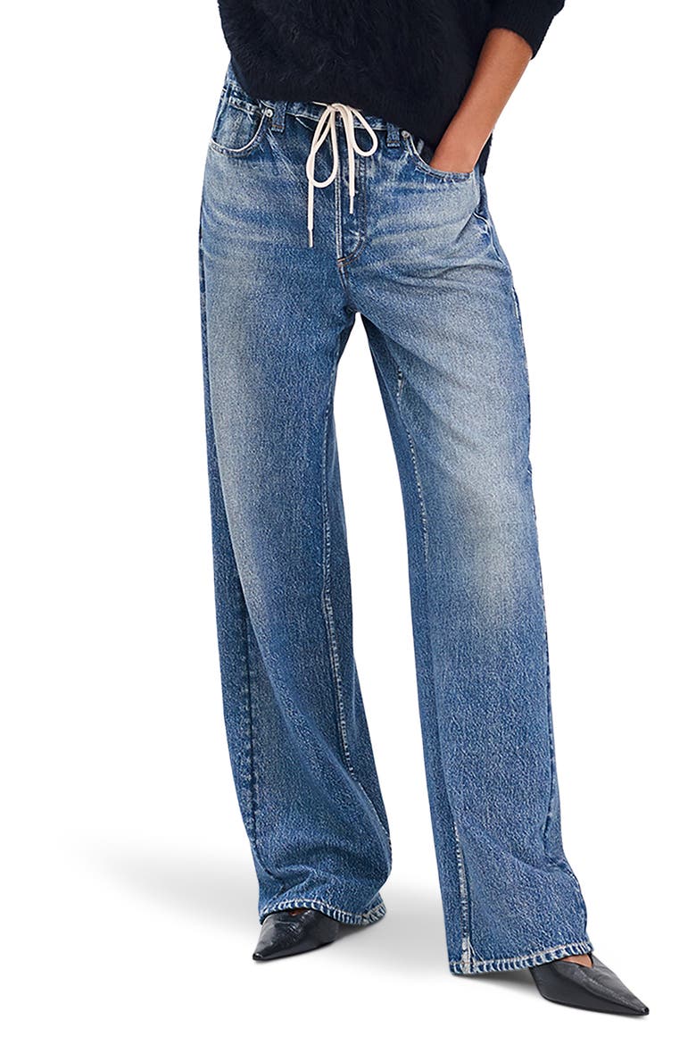 Rb Miramar Pull-On Wide Leg Cotton Terry Sweatpant Jeans