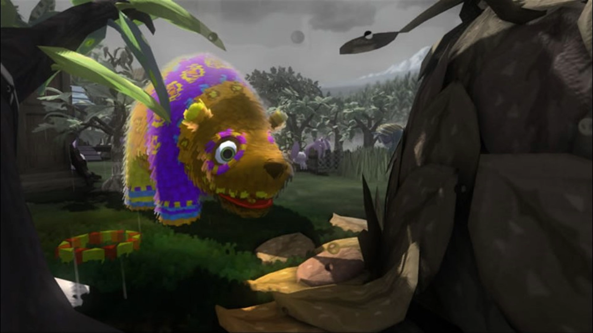 A bear walks towards you in Viva Pinata