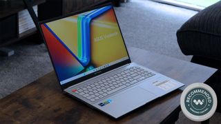 ASUS VivoBook 16 Pro laptop with "Recommended" badge award from Windows Central