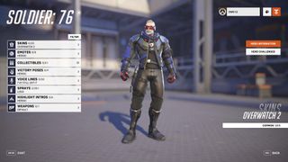 Overwatch 2 Soldier 76 on hero gallery screen