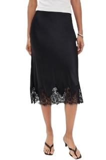 Reformation, Carolina Silk Skirt